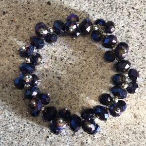 Beaded elastic bracelet.